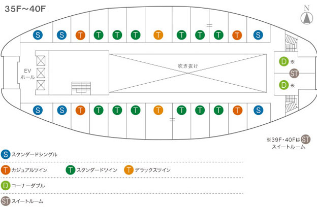 フロアマップ_プレミアムコンフォートフロア