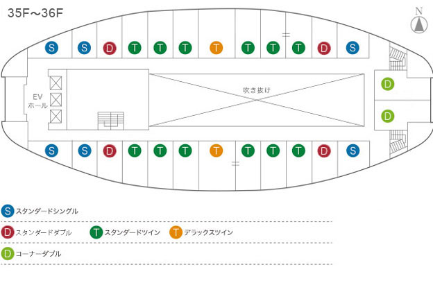 フロアマップ_プレミアムコンフォートフロア